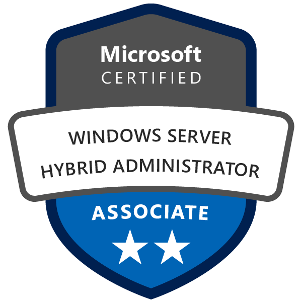 Windows Server Hybrid Administrator Badge